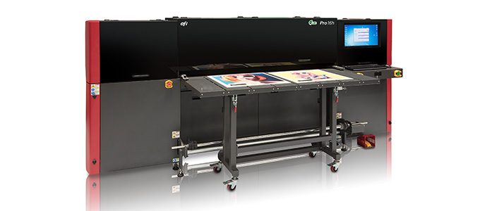 EFI Pro 16h Hybrid Roll-to-Roll/Flatbed Printer