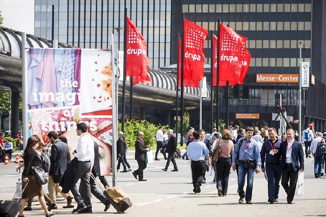 entrance to drupa trade fair