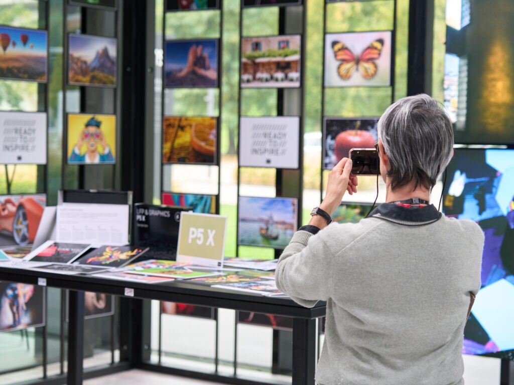 Display of products that can be printed on Durst P5 X inkjet printer