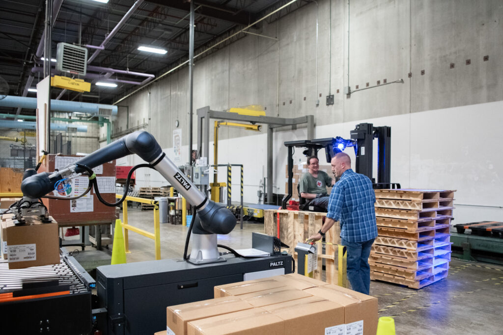 Paltz collaborative robot at Core Publishing Solutions