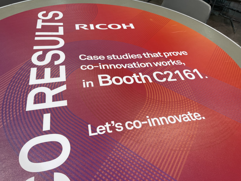 Ricoh co-innovate table graphics