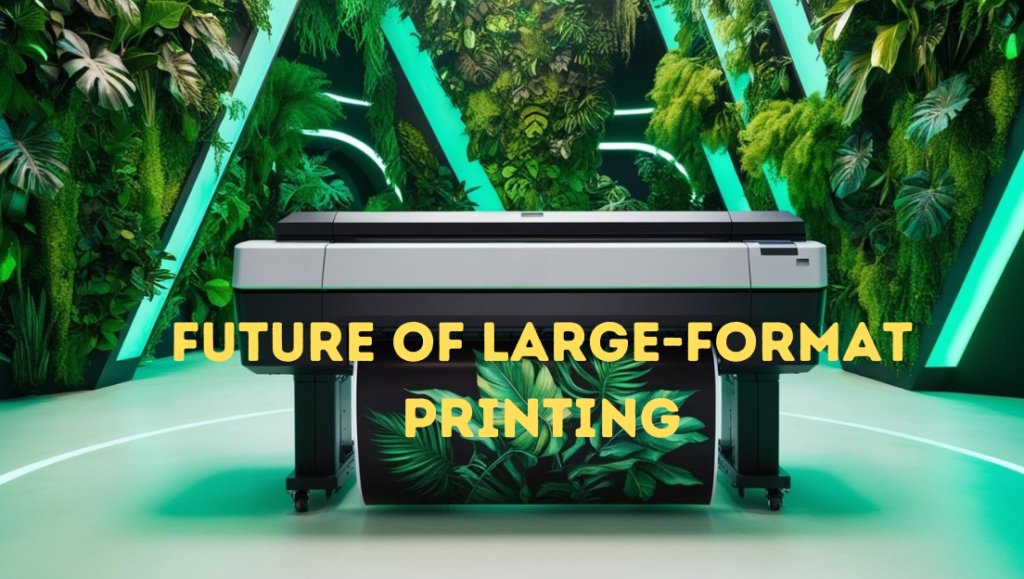 HP large-format inkjet printer in jungle