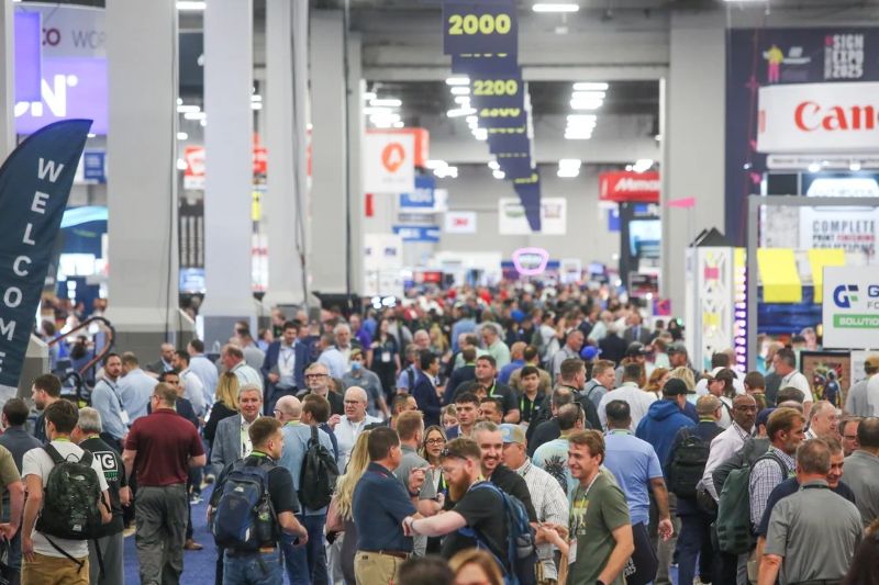 ISA Sign Expo 2025 show floor