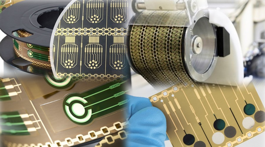 roll of printed electronics