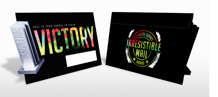 Examples of embellished printed direct mail pieces